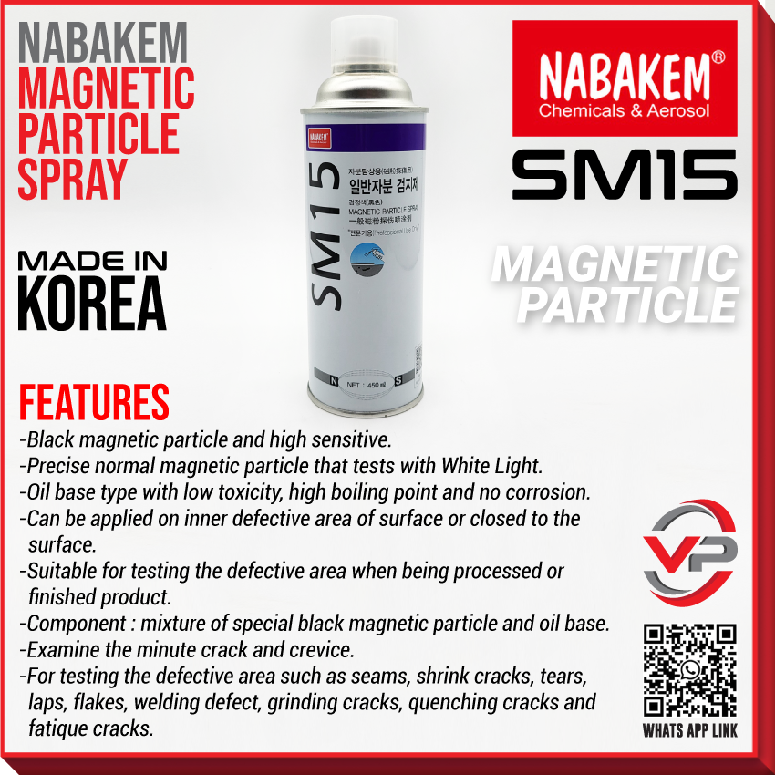 NABAKEM SM-15/MAGNETIC PARTICLE SPRAY/BLACK NABAKEM MP-35/WHITE ...