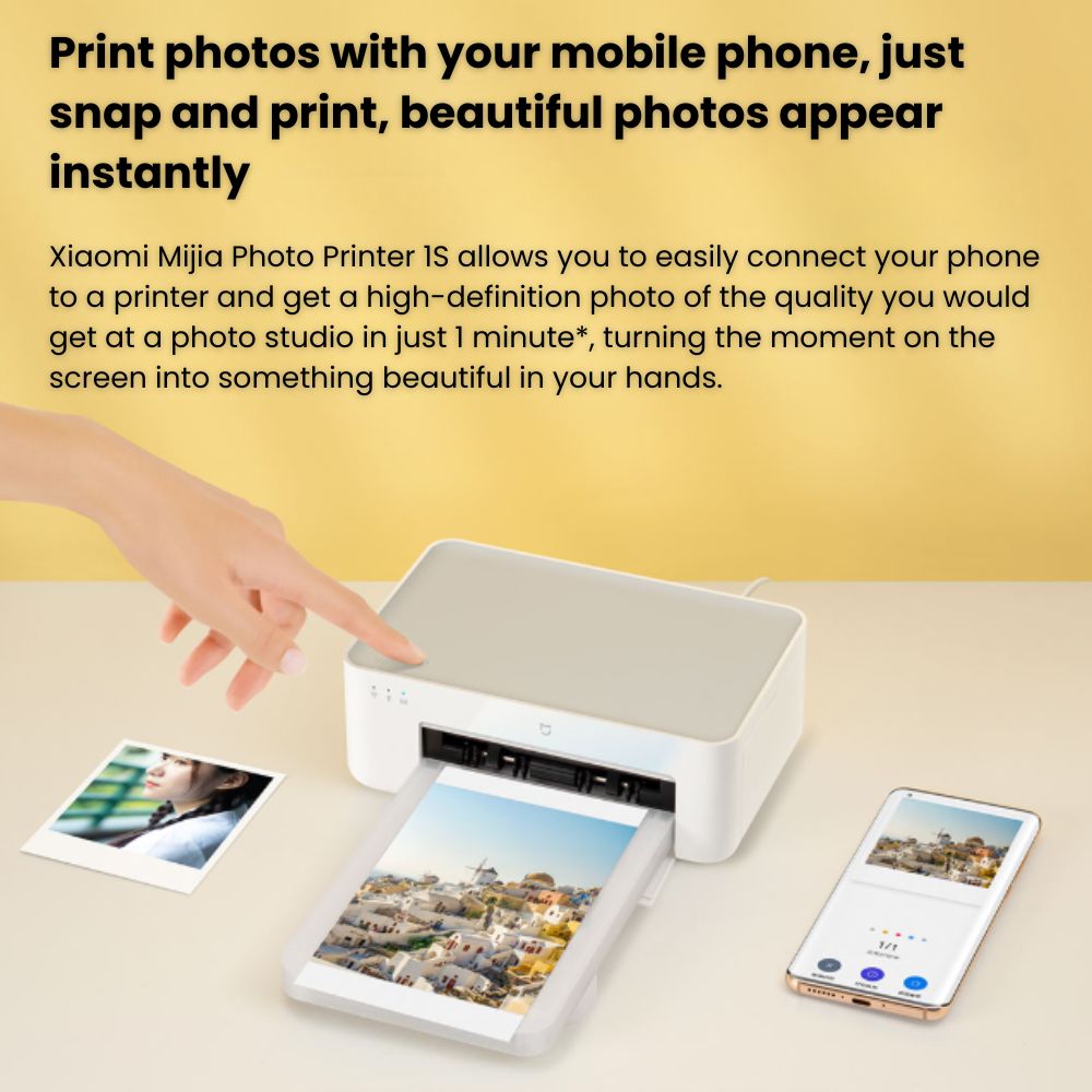 Xiaomi Instant Photo Printer 1S Set | High Quality Photo | Wireless ...