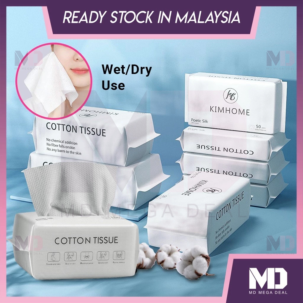《Mega Deal》Cotton Tissue 50pcs/100pcs Disposable Facial Tissue for ...