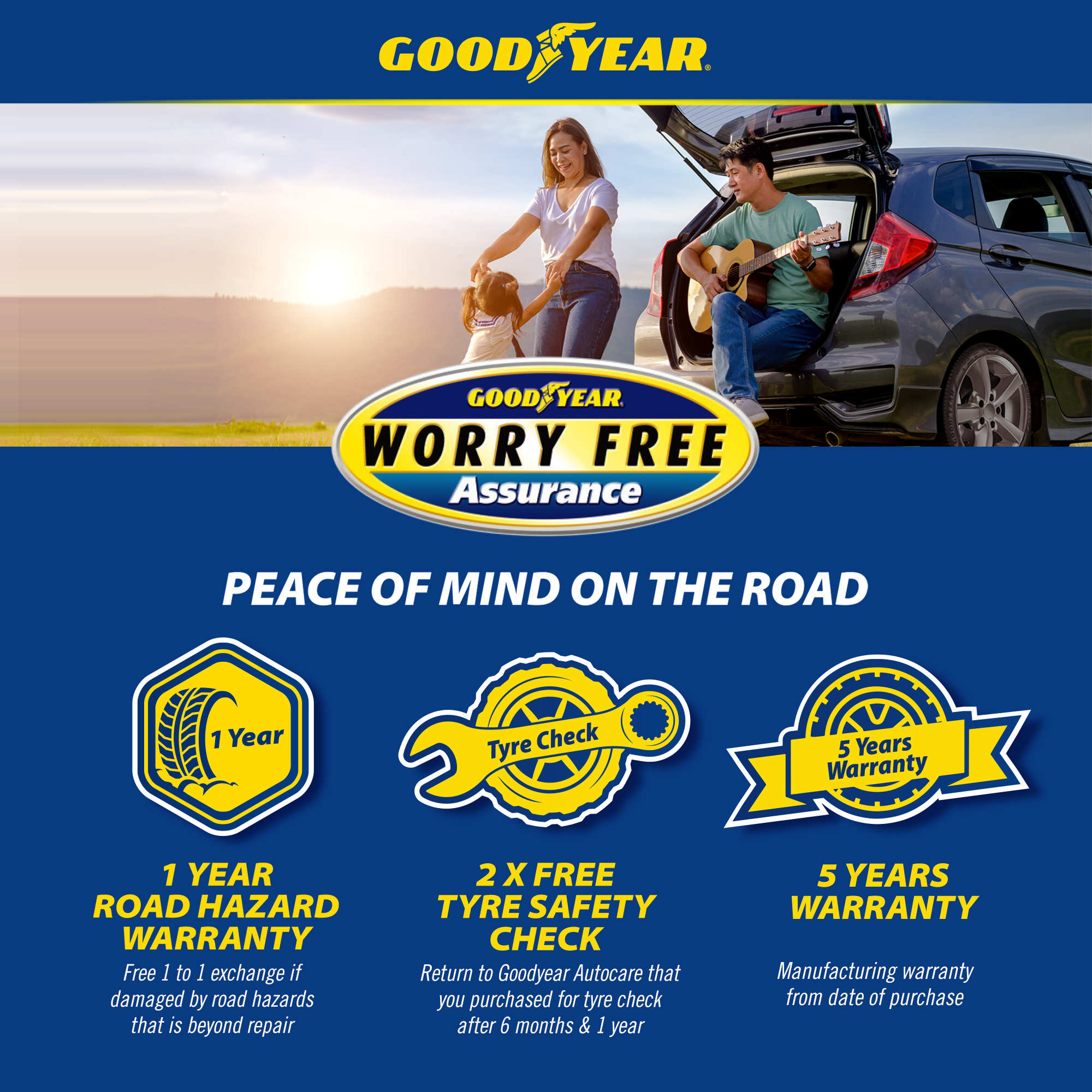 Goodyear 205/55 R16 Assurance Maxguard Tyre [Free Installation ...