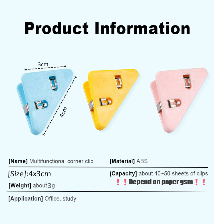 10 PCS Mini Paper Clip Colorful Clip Slider Transparent Metal Bookmark ...