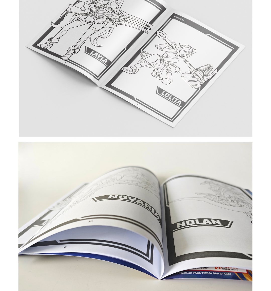 Buku Mewarna MLBB Buku 1 Colouring Book Mobile Legends:Bang Bang Buku ...