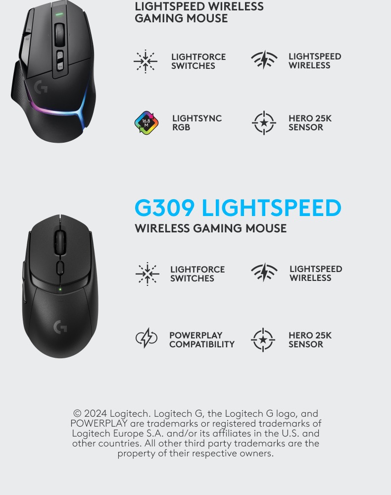 Logitech G POWERPLAY 2 Wireless Charging Mouse Pad for Compatible ...