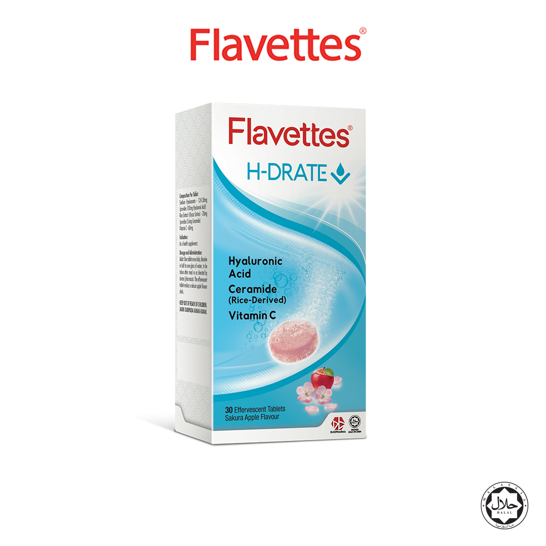 Flavettes Effervescent H-Drate (30's) | Shopee Malaysia