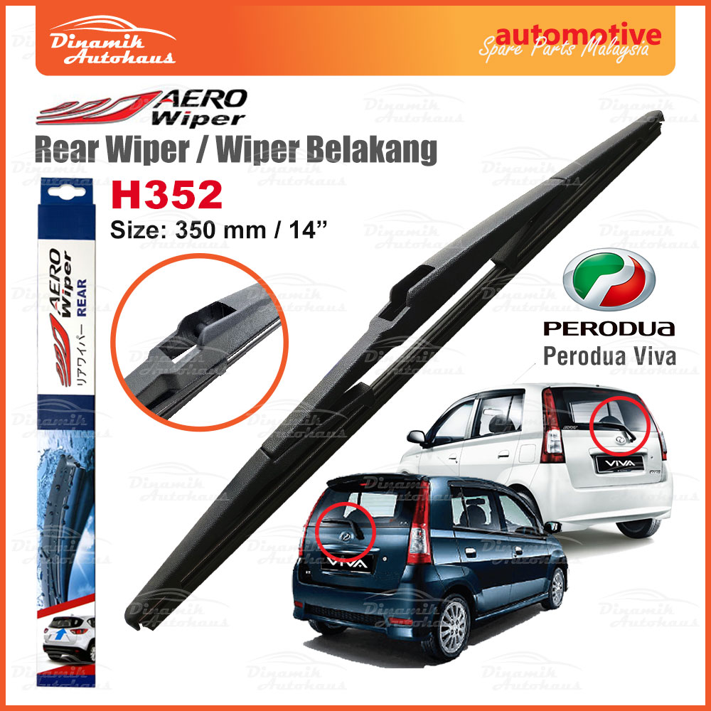 Perodua Myvi Viva Kenari Car Windshield Rear Wiper Belakang Size 14 ...