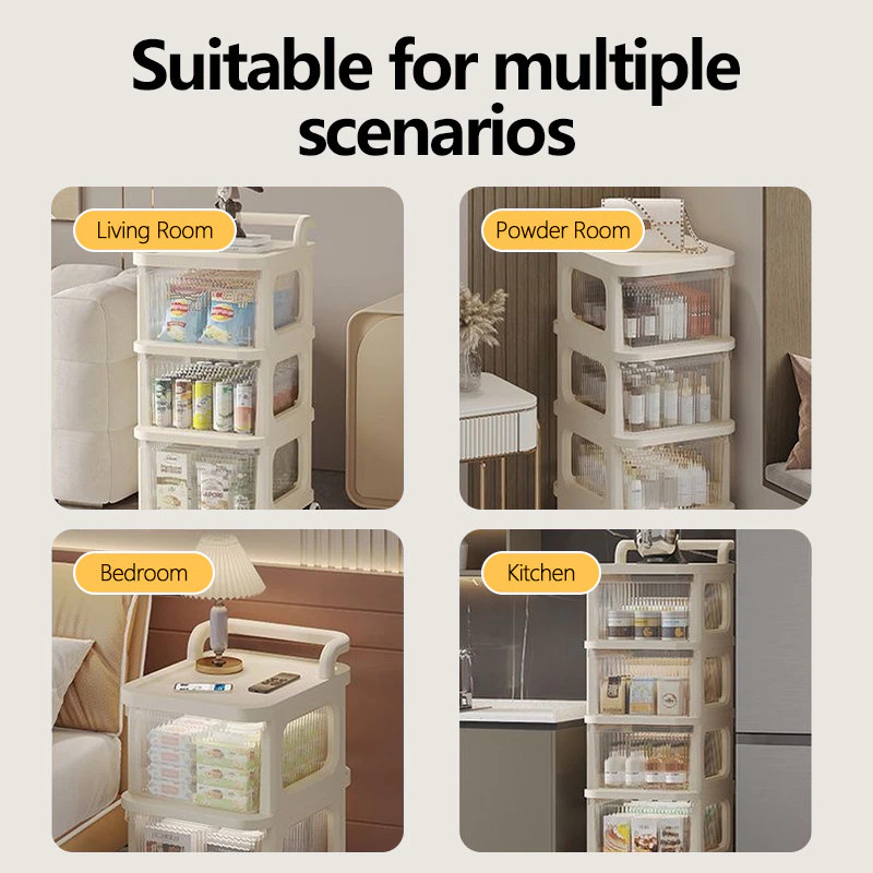 Trolley Rack Drawer Cabinet Stroller Cream Style Toy Snack Storage ...