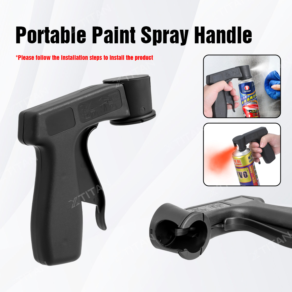 CLC Portable Spray Gun Self-painting Handle Spray Handle Aerosol Tin ...
