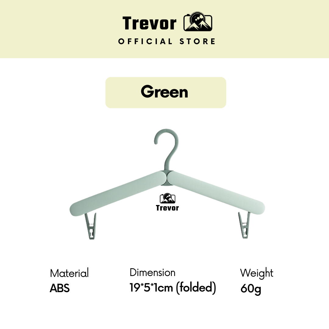 TREVOR Foldable Cloth Hanger - Portable Outdoor Travel Camping ...
