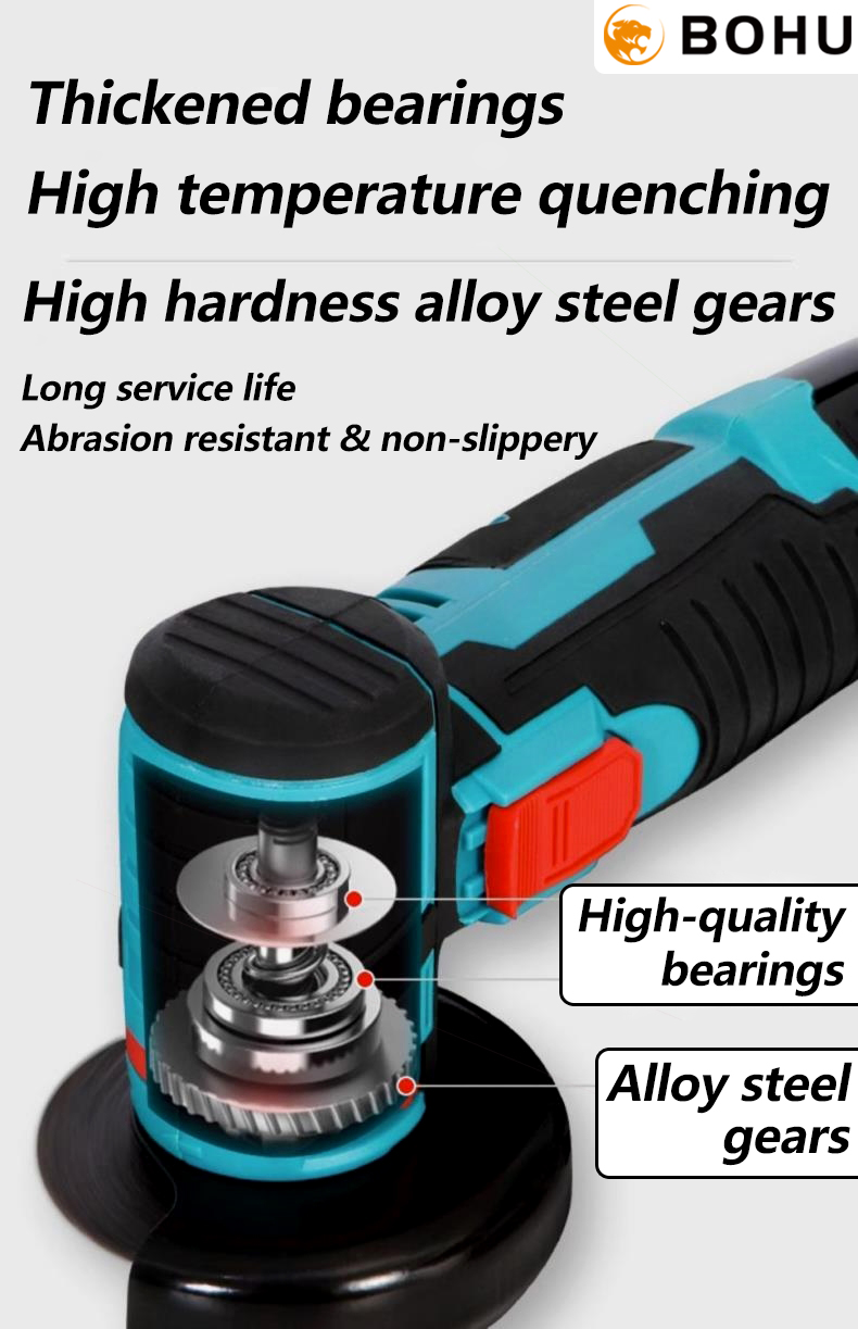 BOHU 999W Electric Angle Grinder Pengisar Sudut Portable Polishing ...