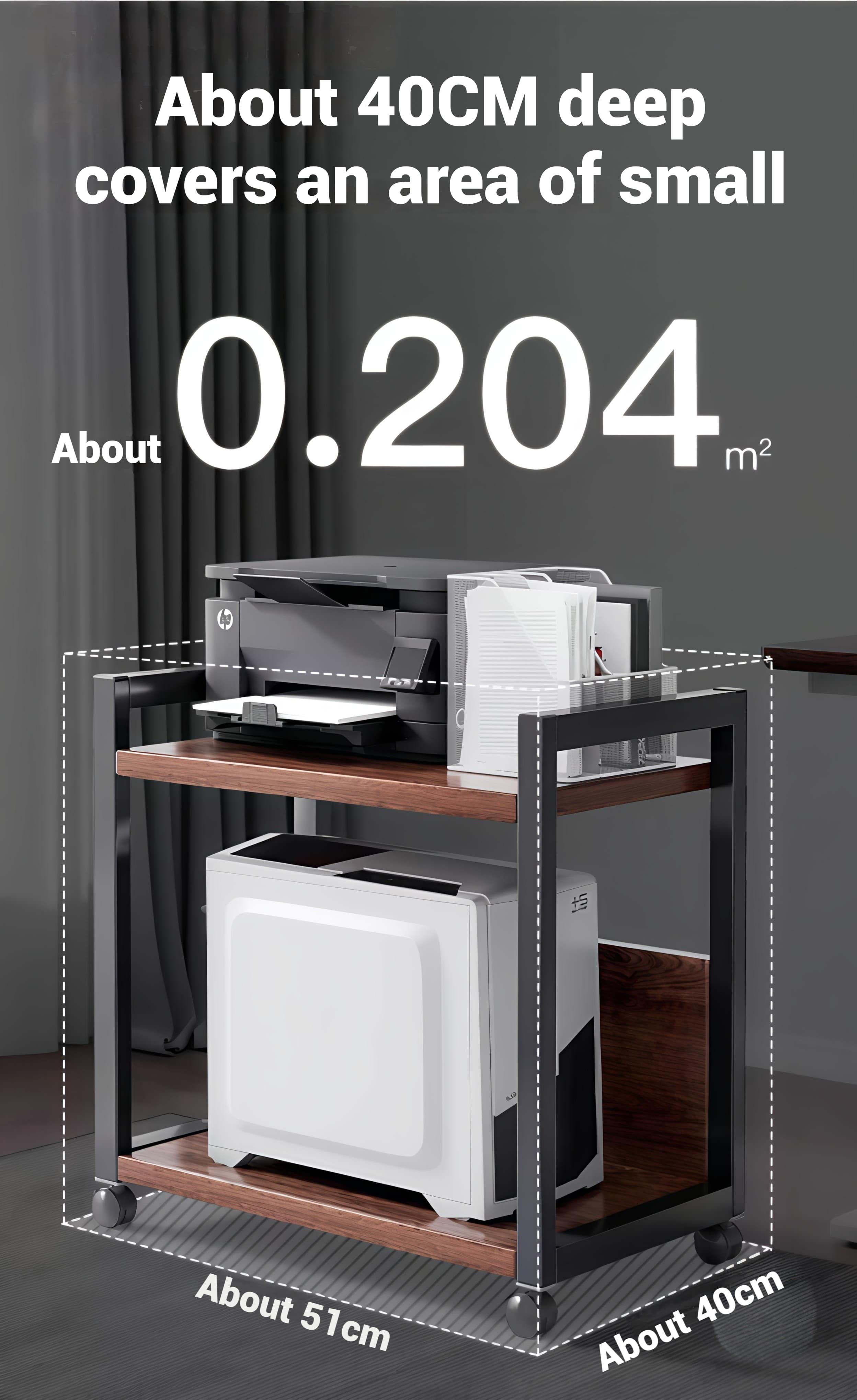 Storage Rack With Wheels Multi-Layer File Rack Home Kitchen Rack ...