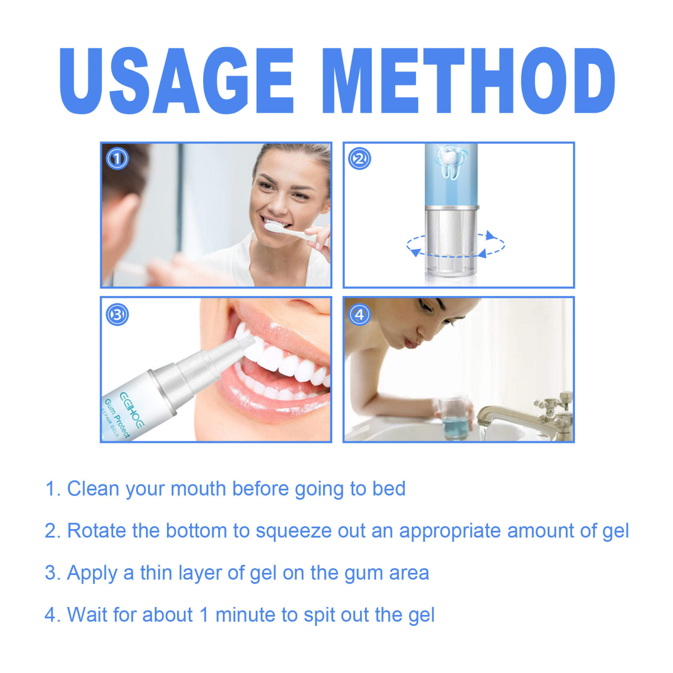 Instant Gum Soothing Gel For Receding Inflamed Gums Gum Repair Therapy ...