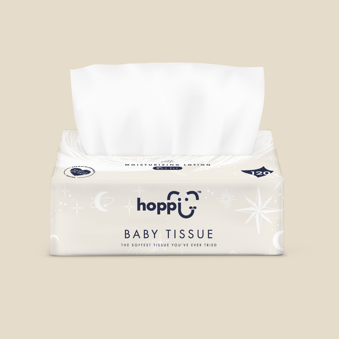 Hoppi RoyalDream Softest Baby Tissue (120 sheets) (Single Pack ...