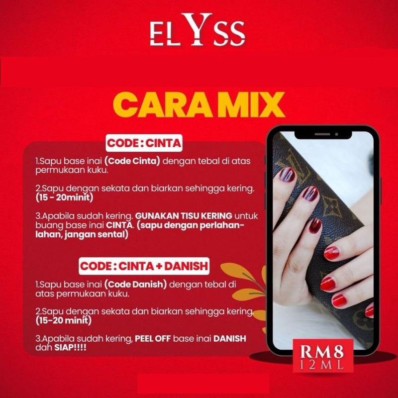 Elyss Inai Kuku Cinta | Danish | Cadbury | Celup Merah Original HQ ...