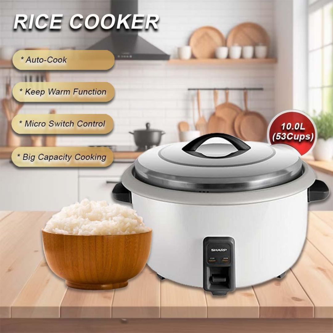 Sharp Periuk Nasi - Commercial Rice Cooker KS-H1008C-WH KSH1008CWH ...