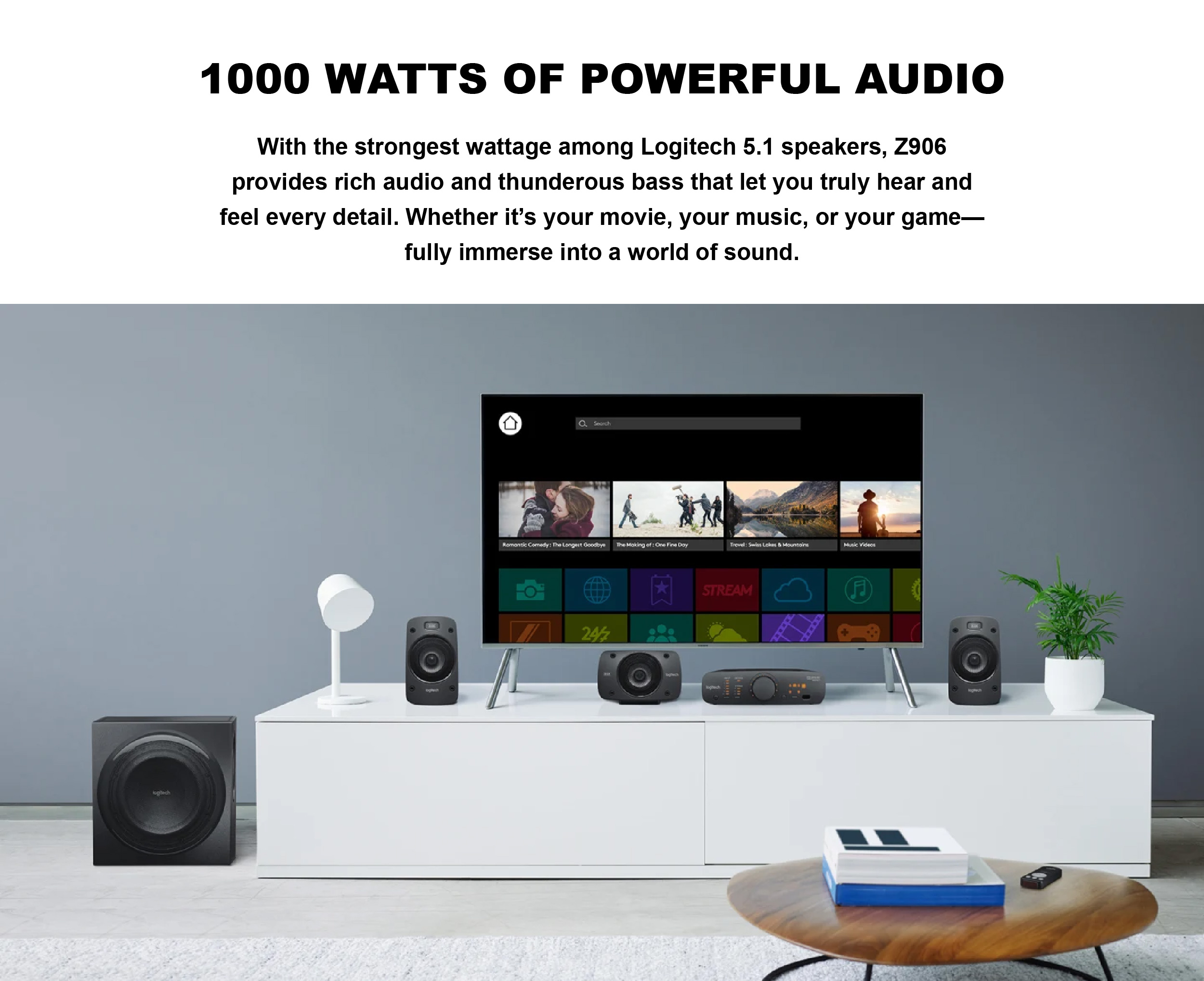 [New Arrival] LOGITECH Z906 Speaker System with 1000W, 5.1 Surround ...