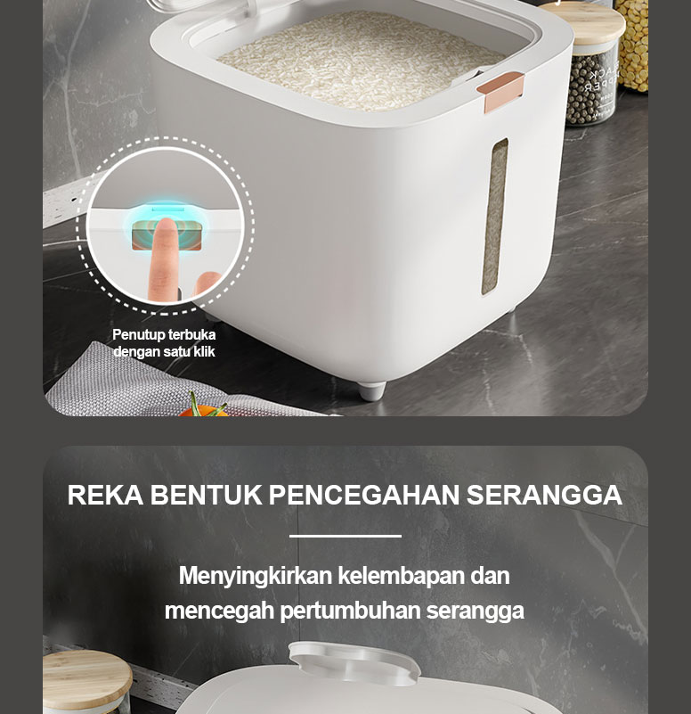 Rice Storage Box Airtight Proof Sealed Insect-Proof Food Container ...