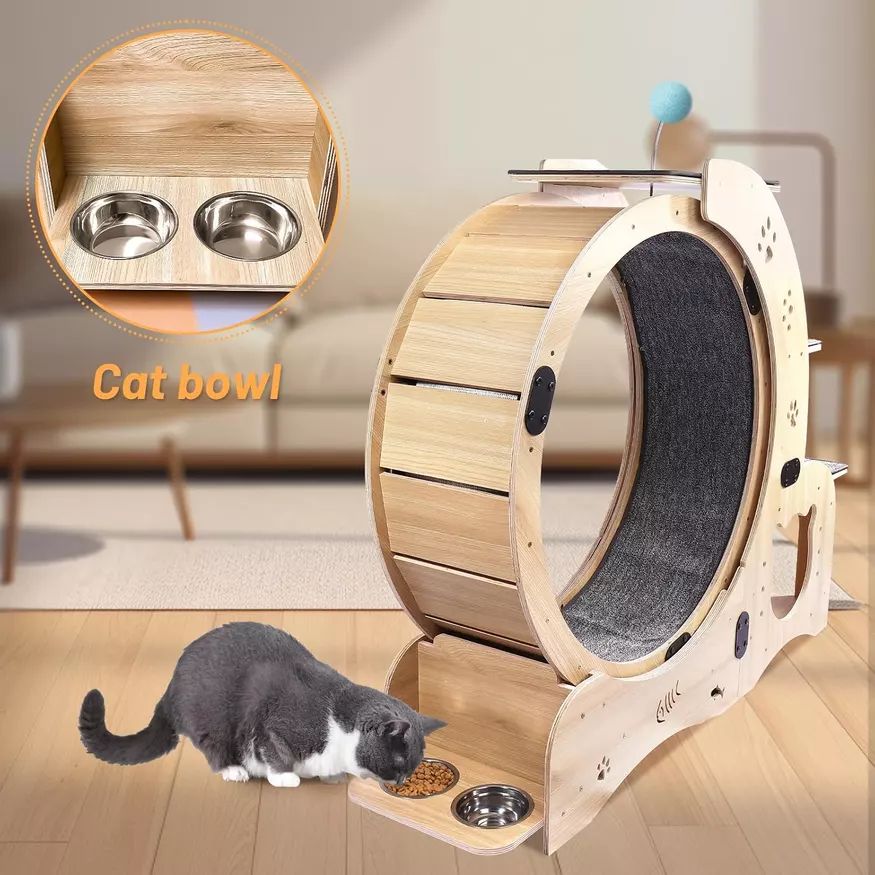 treadmill kucing Roda Senaman Kucing Cat Running Wheel Cat Treadmill ...