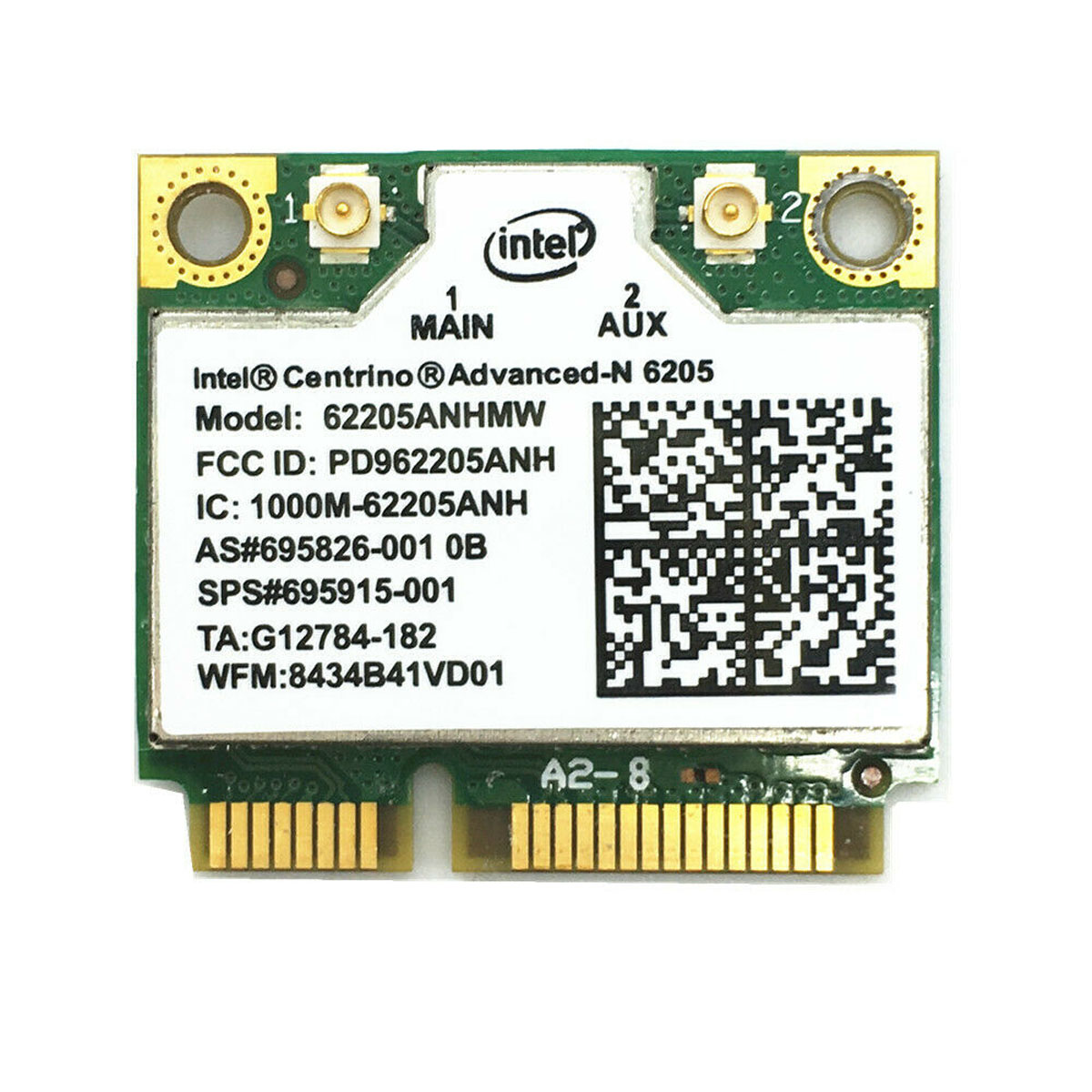 BCR HP EliteBook 8460P Laptop 62205ANHMW Half Mini Pci-e Wireless WiFi Card- 631