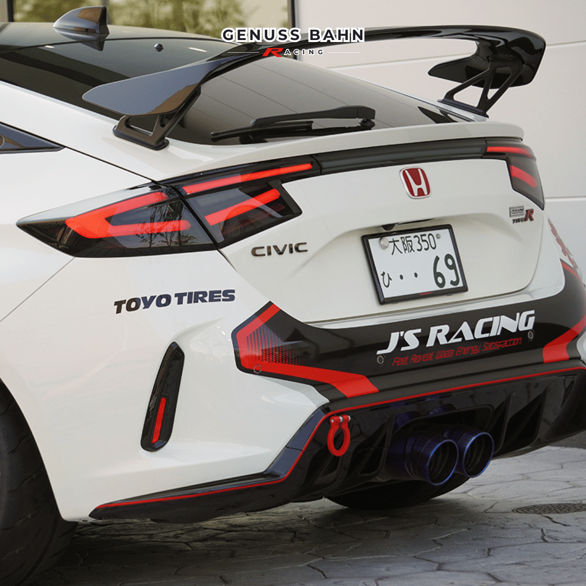 JS RACING Rear LED Tail Lamp Kit - Smoked Albino /Smoked Red (100% ...