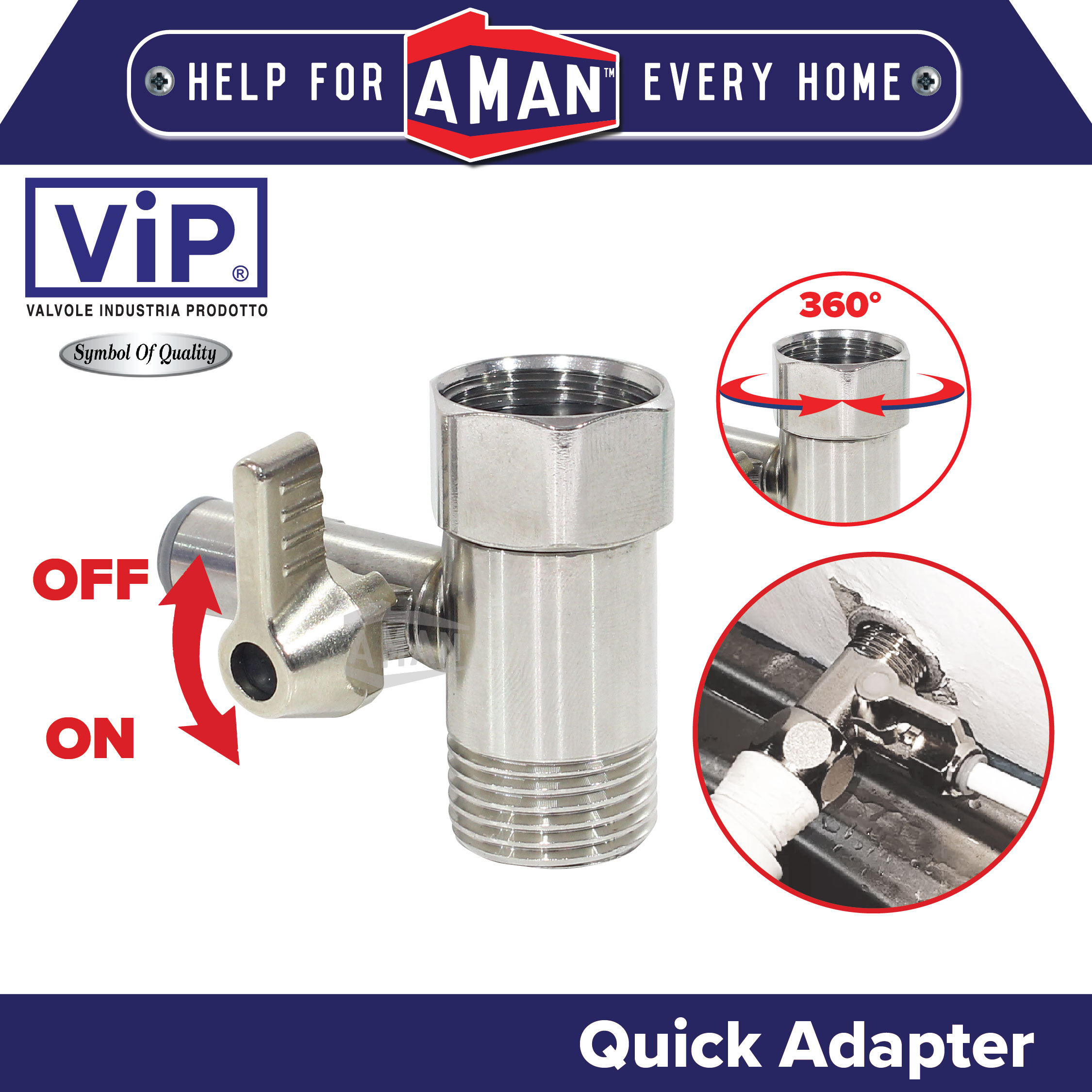 ViP SUS304 Stainless Steel Coway Adaptor Water Filter RO Water Purifier ...