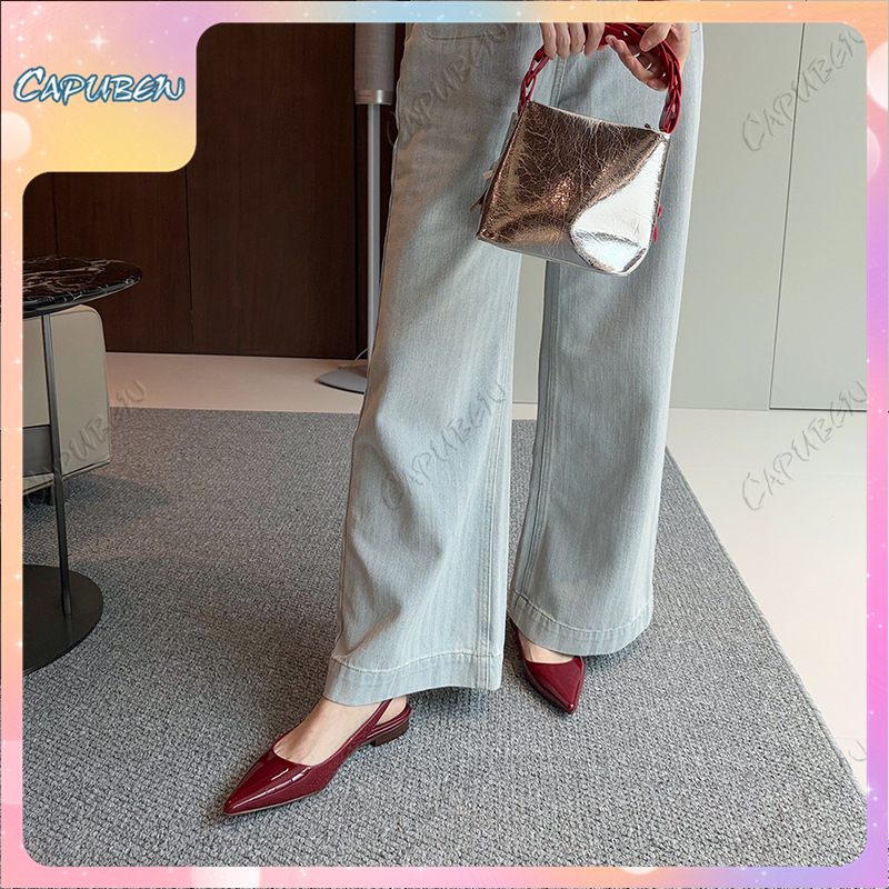 CAPUBEW Sandals for Women Rubber Temperament Anti-slip Breathable ...