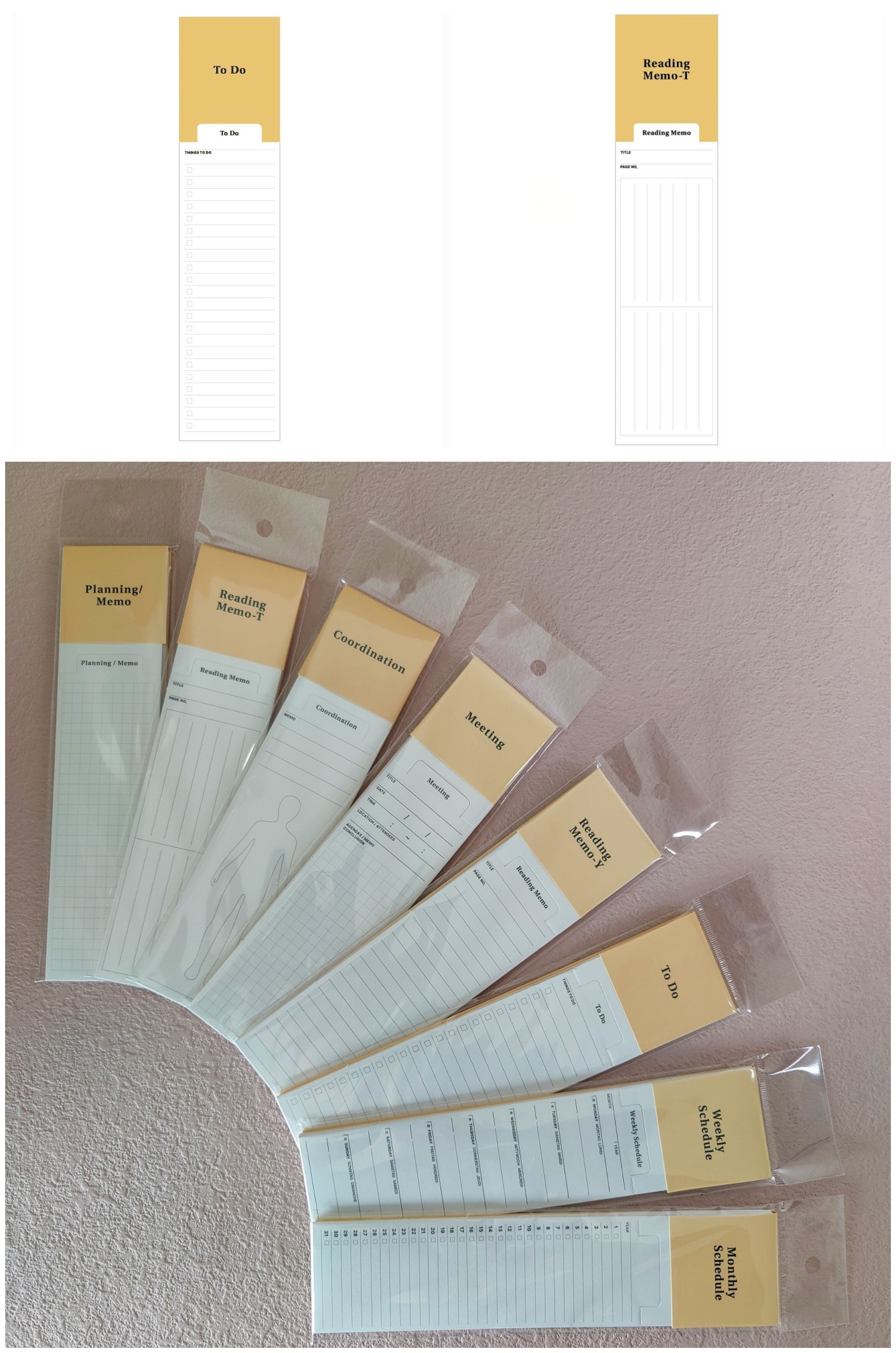 INS Minimalist Bookmark Style Functional Memo Tabs Foldable Index Tag ...