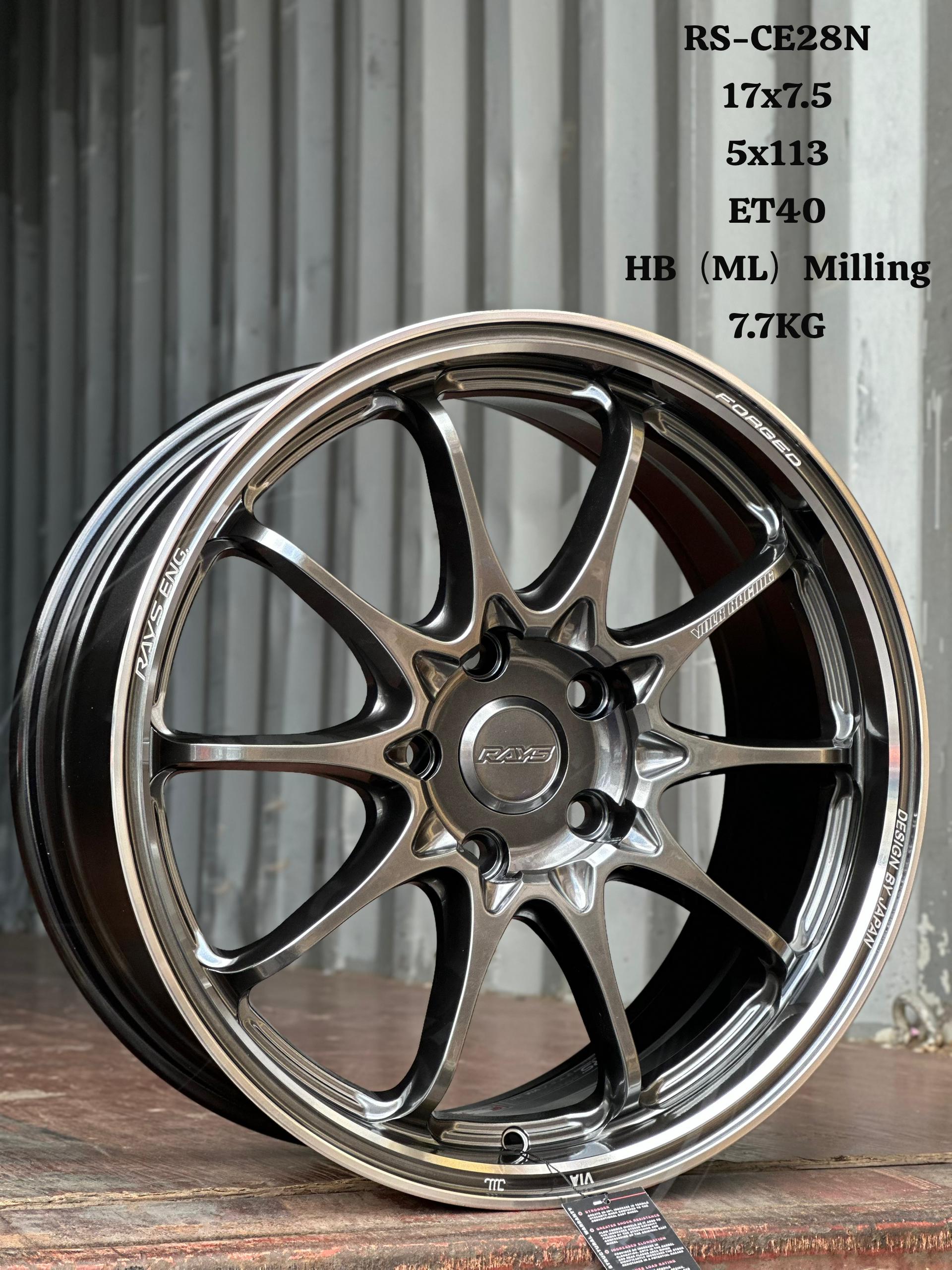 RS-CE28N RS PERFORMANCE 17 INCH 17X7.5/17X8/17X8.5 FLOW FORMING NEW RIM ...