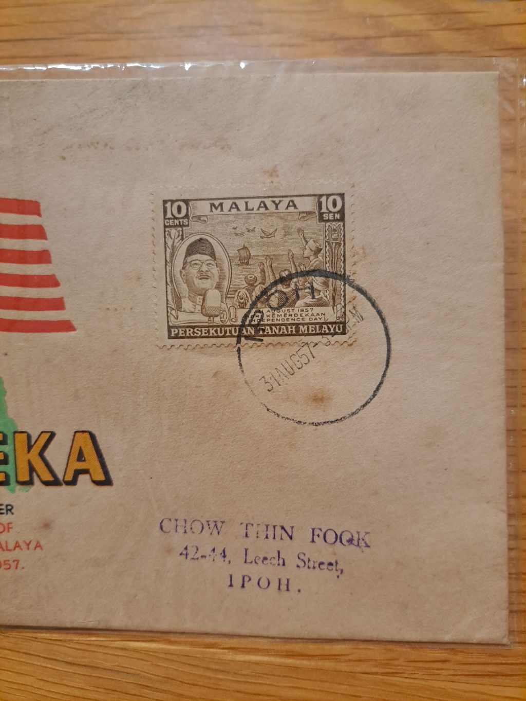 Vintage Setem Koleksi 31st August 1957 Merdeka FDC Private Cover ...
