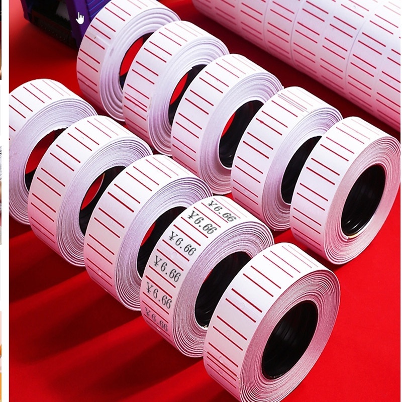 10Rolls Price Tag Labels Price Tags Sticker Paper for Mx-5500 Labeller ...