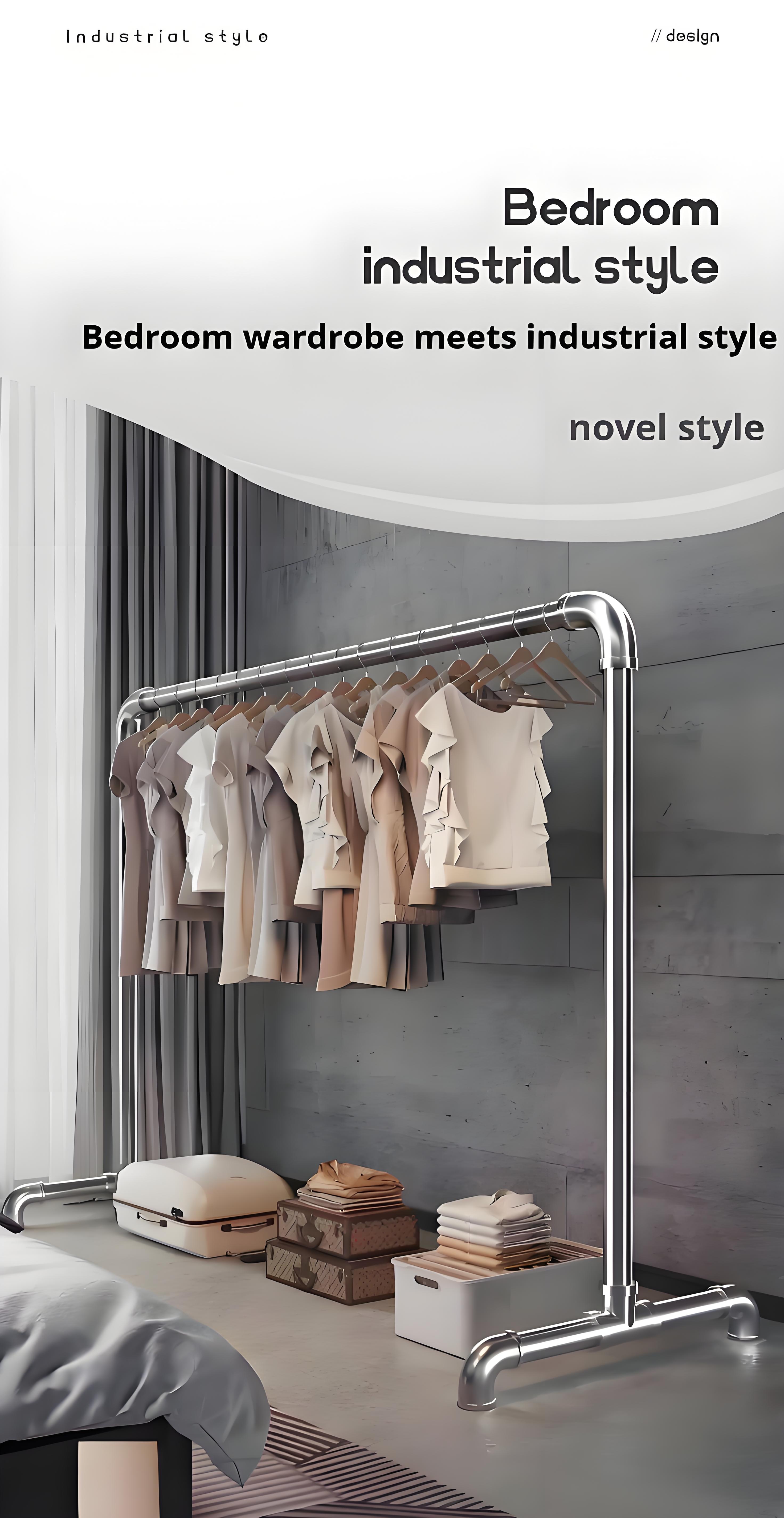 IN SALE Iron Pipe Clothes Drying Rack with Wheels Mobility Heavy Duty ...
