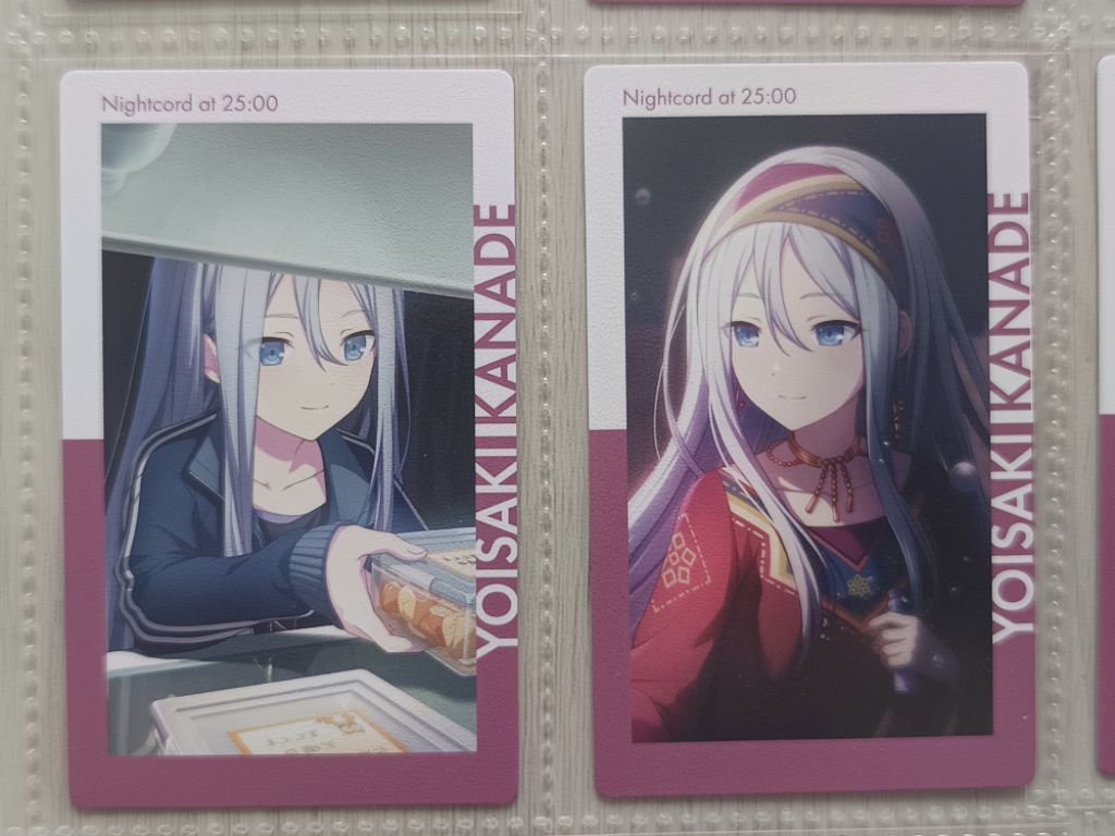 PJSK Project SEKAI Merch 25 nightcord Yoisaki Kanade knd ep card ...