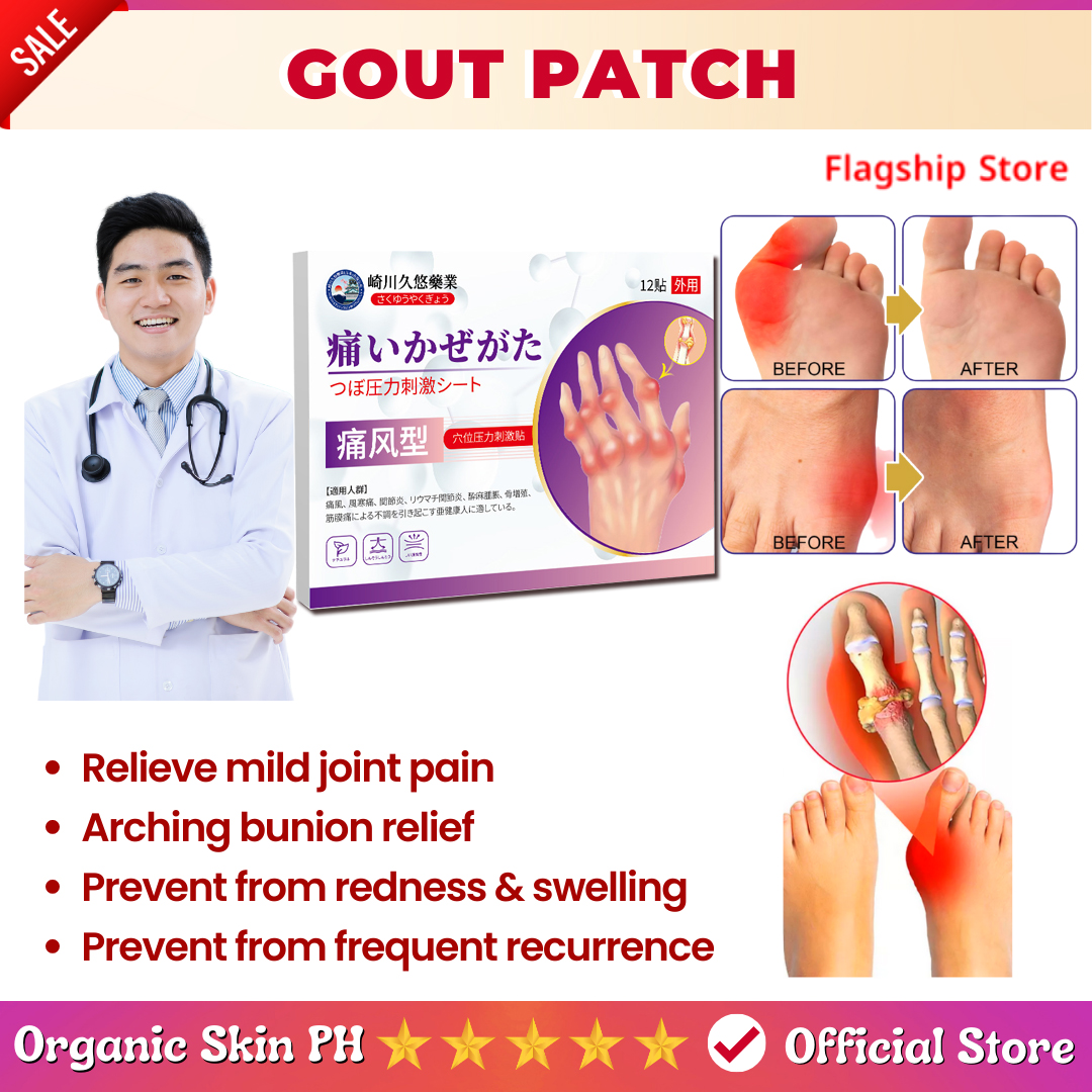 Gout Medicine Gout Patch 12 Patches Pain Relief Patch Improve Gout ...