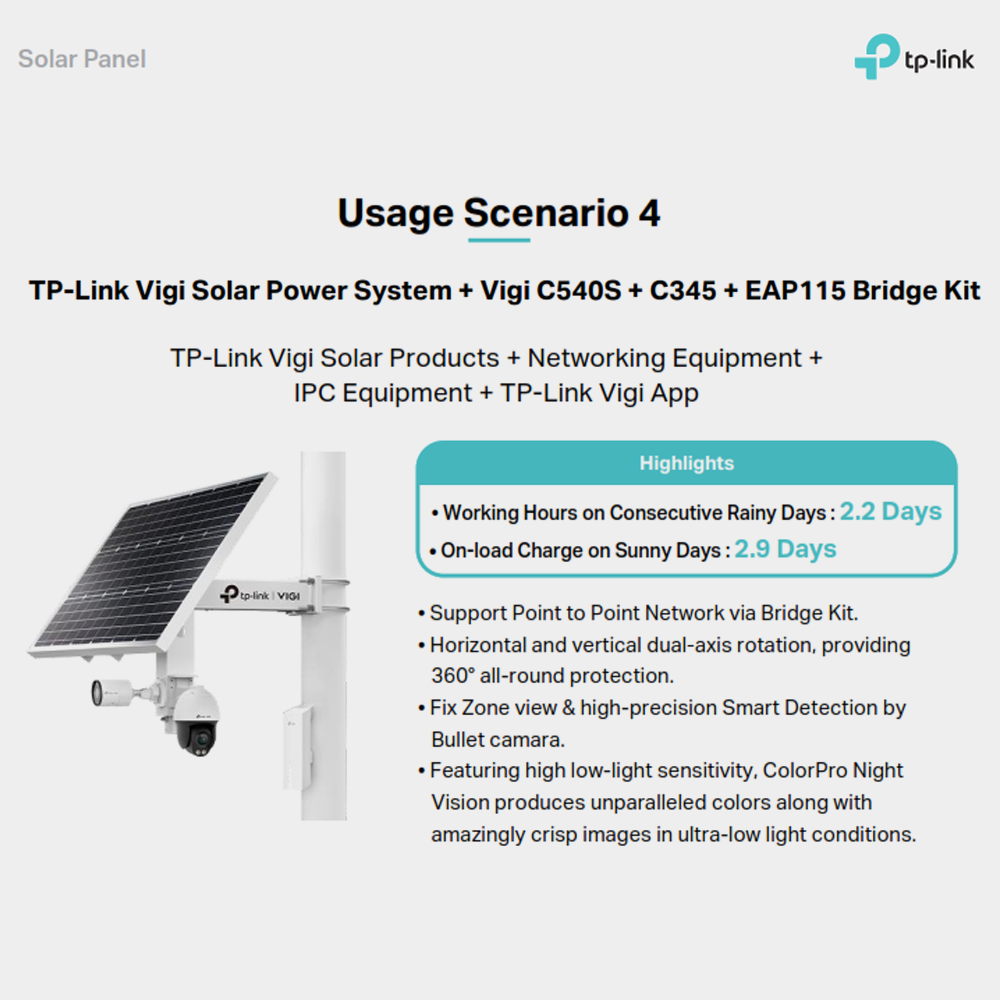 TP‑LINK VIGI SP9030 VIGI 90W Photovoltaic Adjustable Angles Panel ...