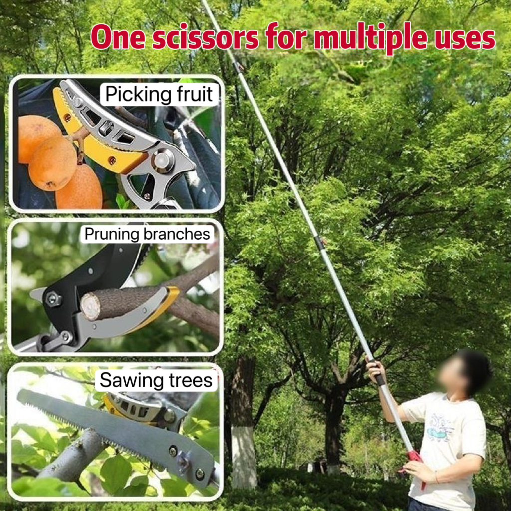 4M Fruit Picker Telescopic Scissors Extendable High-altitude Fruit ...