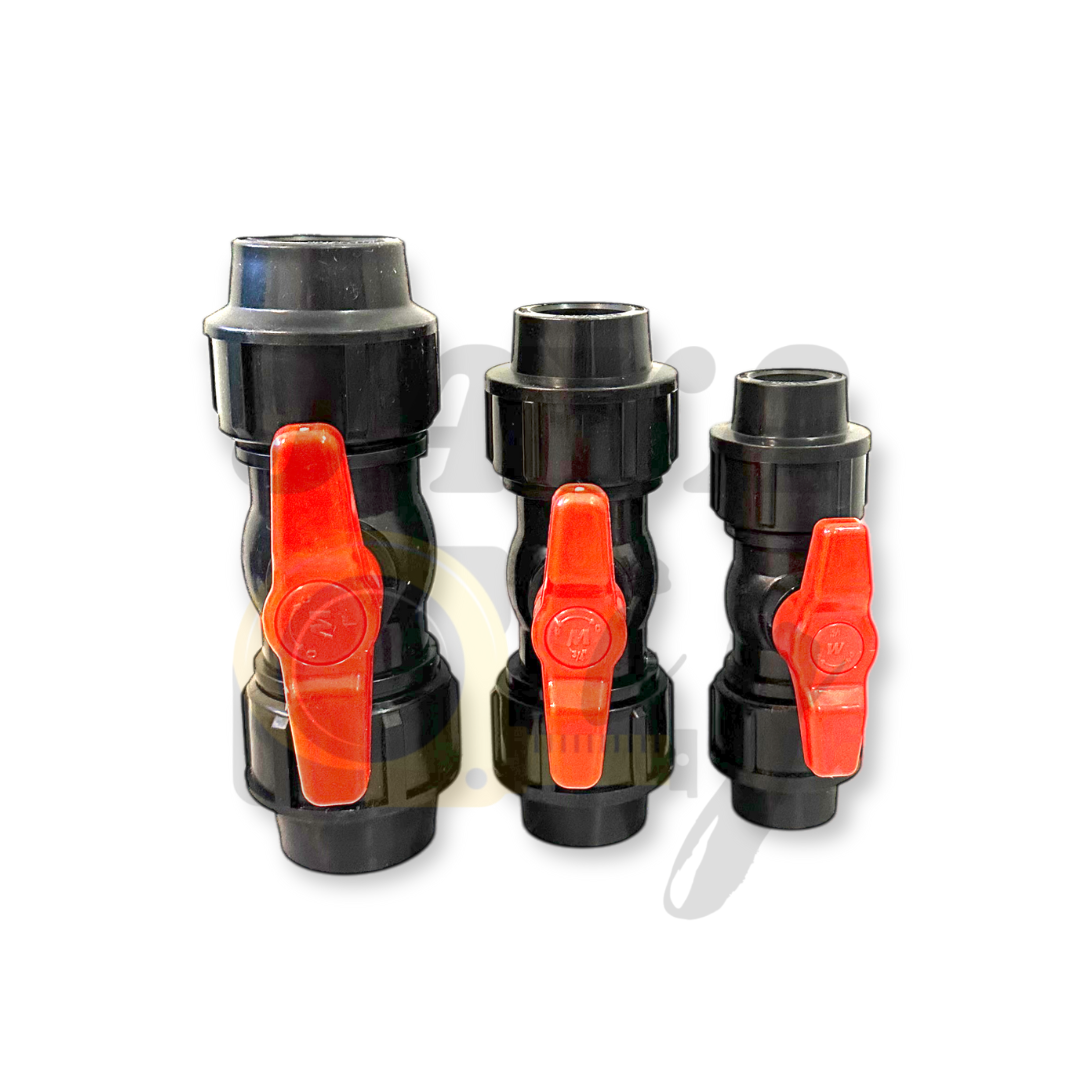 BALL VALVE【HDPE POLY】 Pipe Connector Socket/Elbow/Tee/MTA/FTA/Male ...
