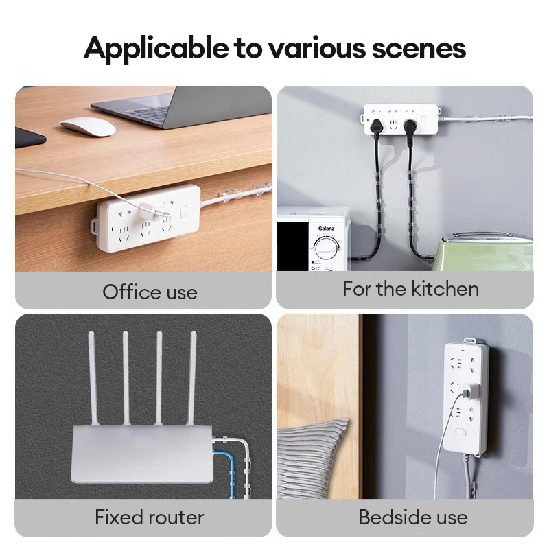 Power Strip Holder Self-Adhesive Desktop Socket Plug Strip Stickers ...