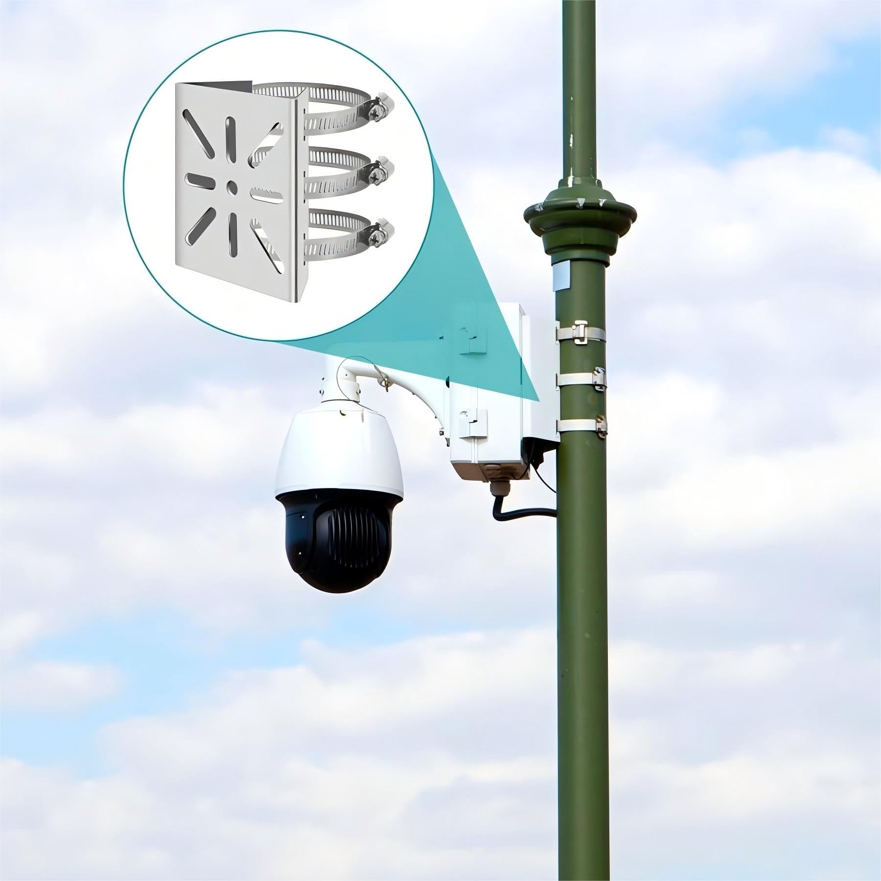 Iron Hoop Bracket for Outside CCTV Camera Bracket - Pemegang Logam ...