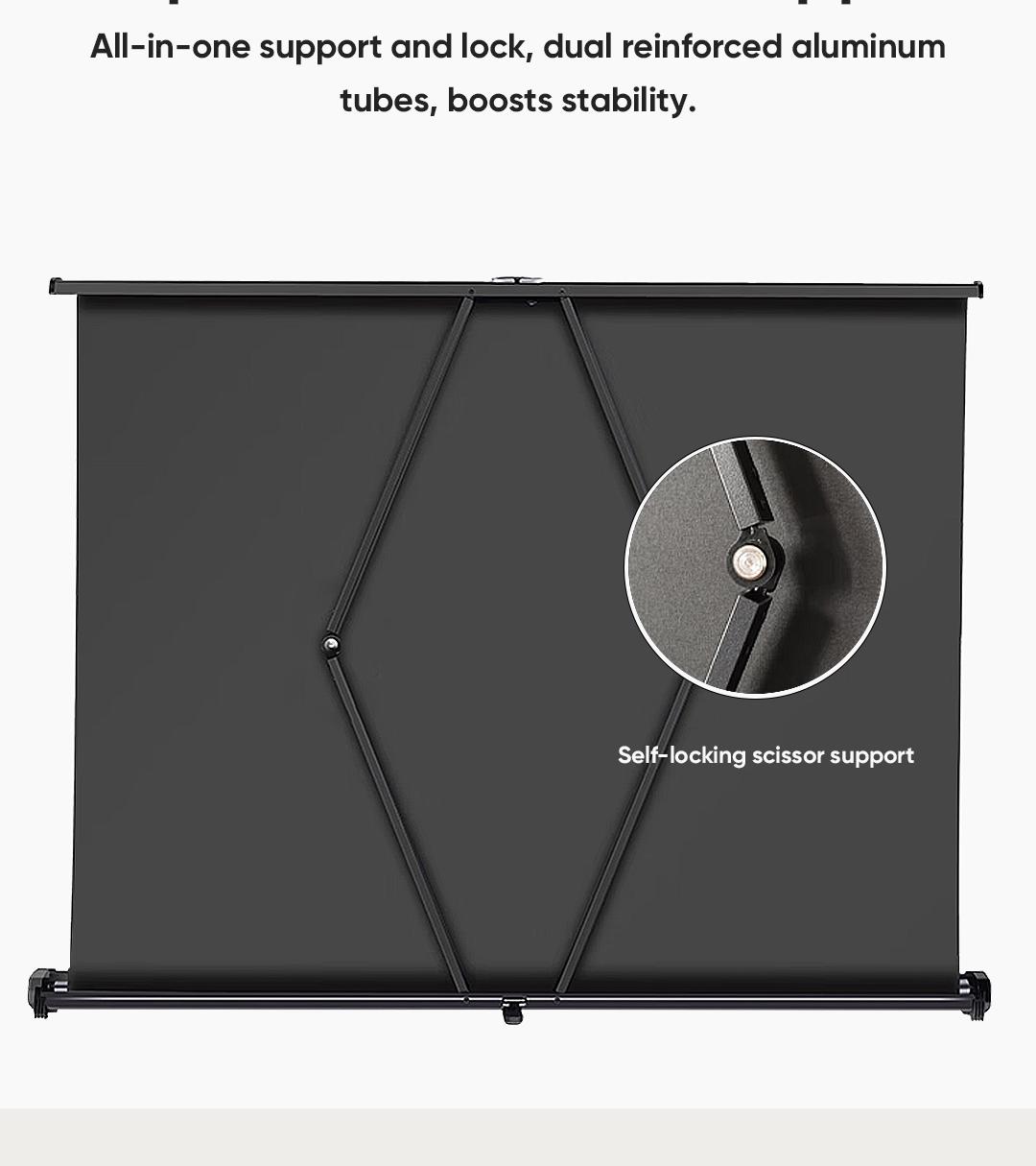 [NEW] Eroc 50 inches Portable Table Top Projection Screen with Stand ...