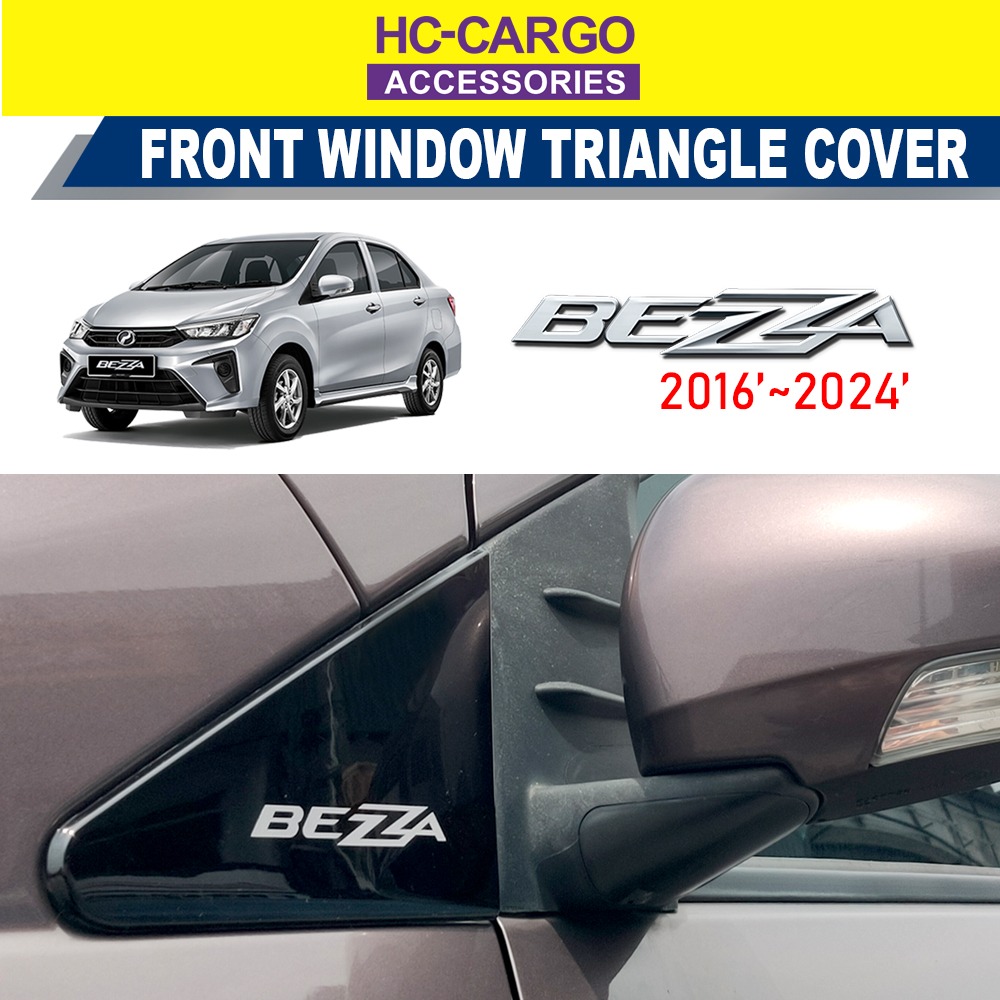 Perodua Bezza 2016+ Front Side Window Mirror Cover Gloss Piano Black (1 ...