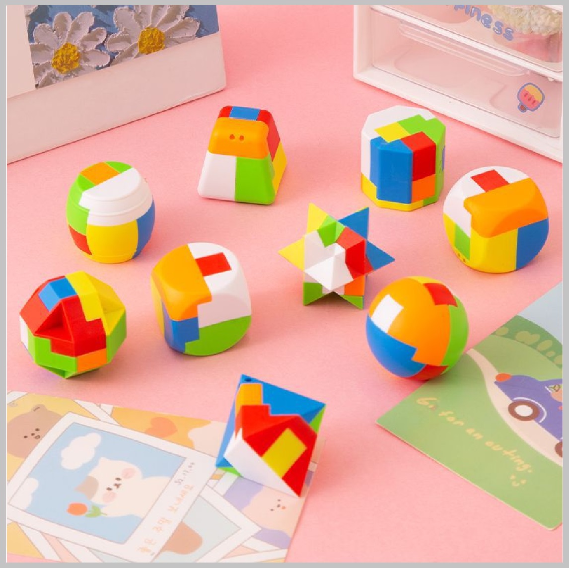 Luban Lock SOPOTUTU Puzzle - Chinese Brain Teaser For Adults & Kids, Wooden  IQ Logic Game Educational Wooden Toy