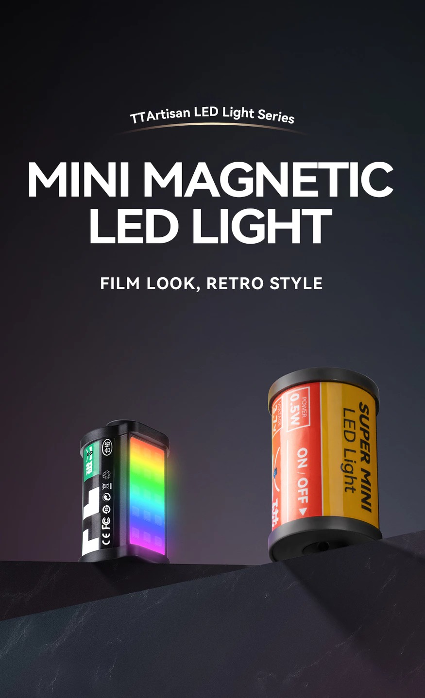 Lampe LED Magnétique TTArtisan – Mini Lumière De Remplissage Pour Photo/vidéo, 15 LEDs