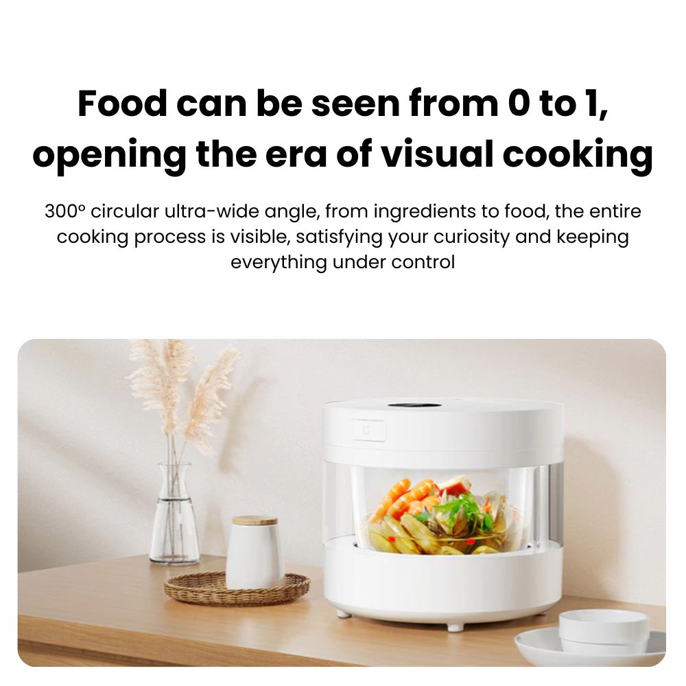 (FREE ADAPTER) Xiaomi Mijia Transparent Steam Rice Cooker 4L | Electric ...