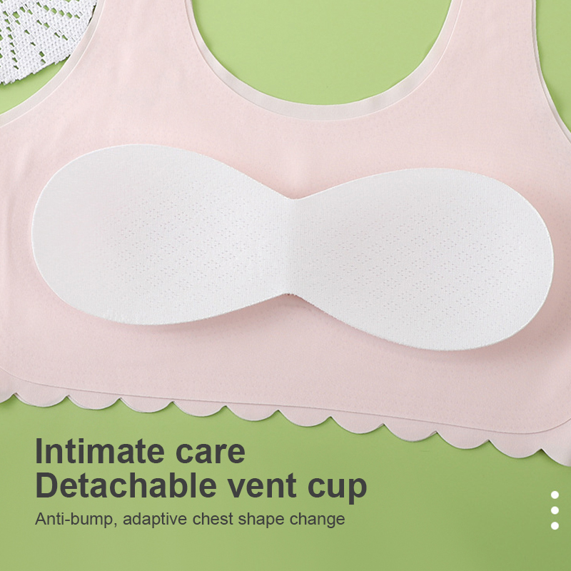 10-16 Years Old ice silk Girls singlet bras Developmental Summer Thin ...