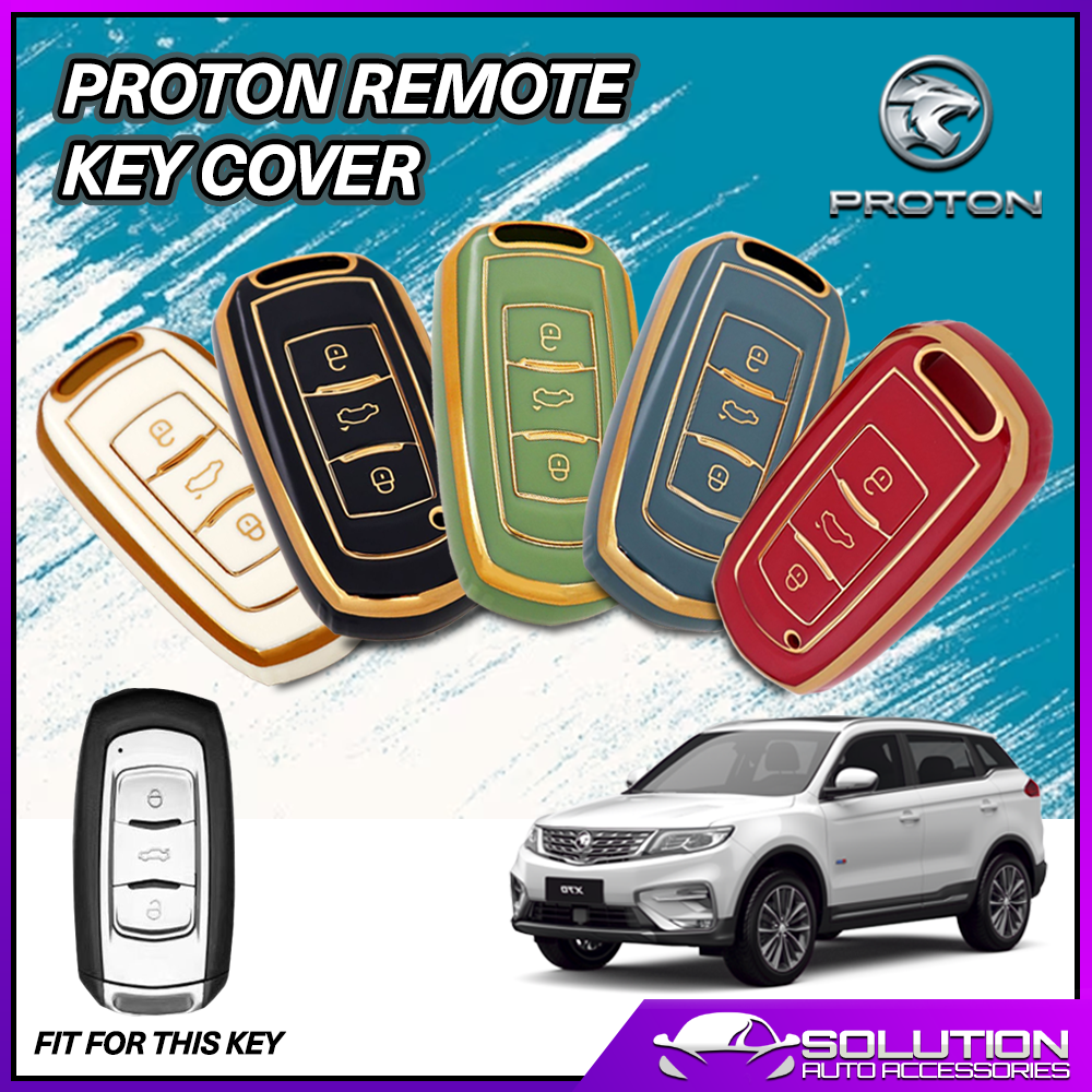 PROTON Key Cover Chrome Reflection TPU Car Key Cover X50 X70 Persona ...