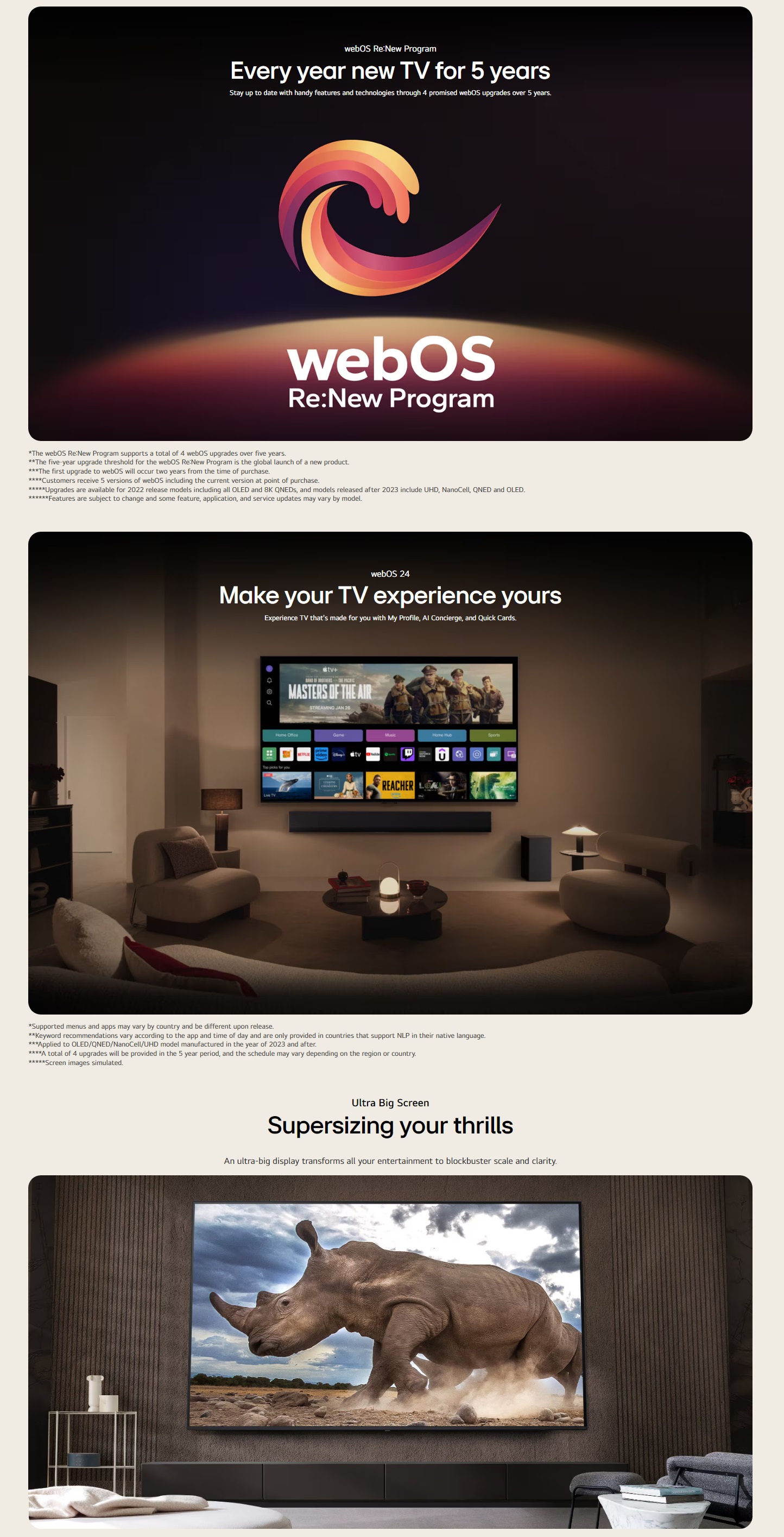 2024 NEW LG Smart TV 65 Inch 4K UHD UT75 HDR 10 Pro 65" Smart TV Murah