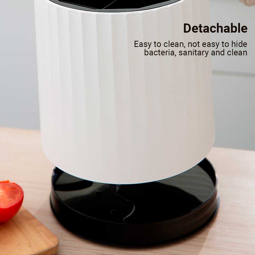 Cutlery Holder 360° Rotating Multifuntion Knife Chopstick Holder Spoon ...