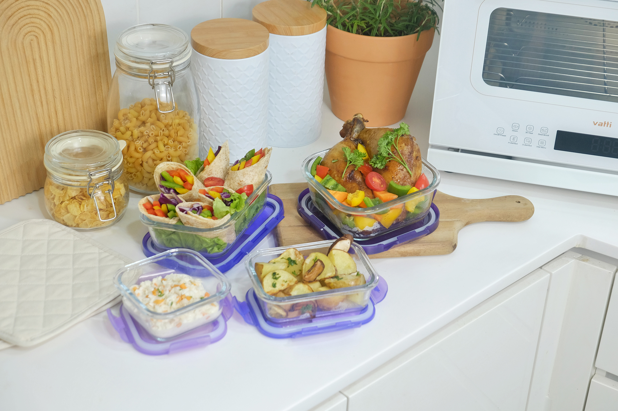 Felli Ecolock Borosilicate Glass Food Storage Container 10 Pcs Set ...