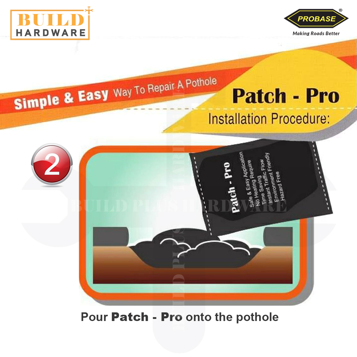 PROBASE Patch-Pro / Patch Pro Tar Sejuk Pot Hole Repair (25kg) Quality ...