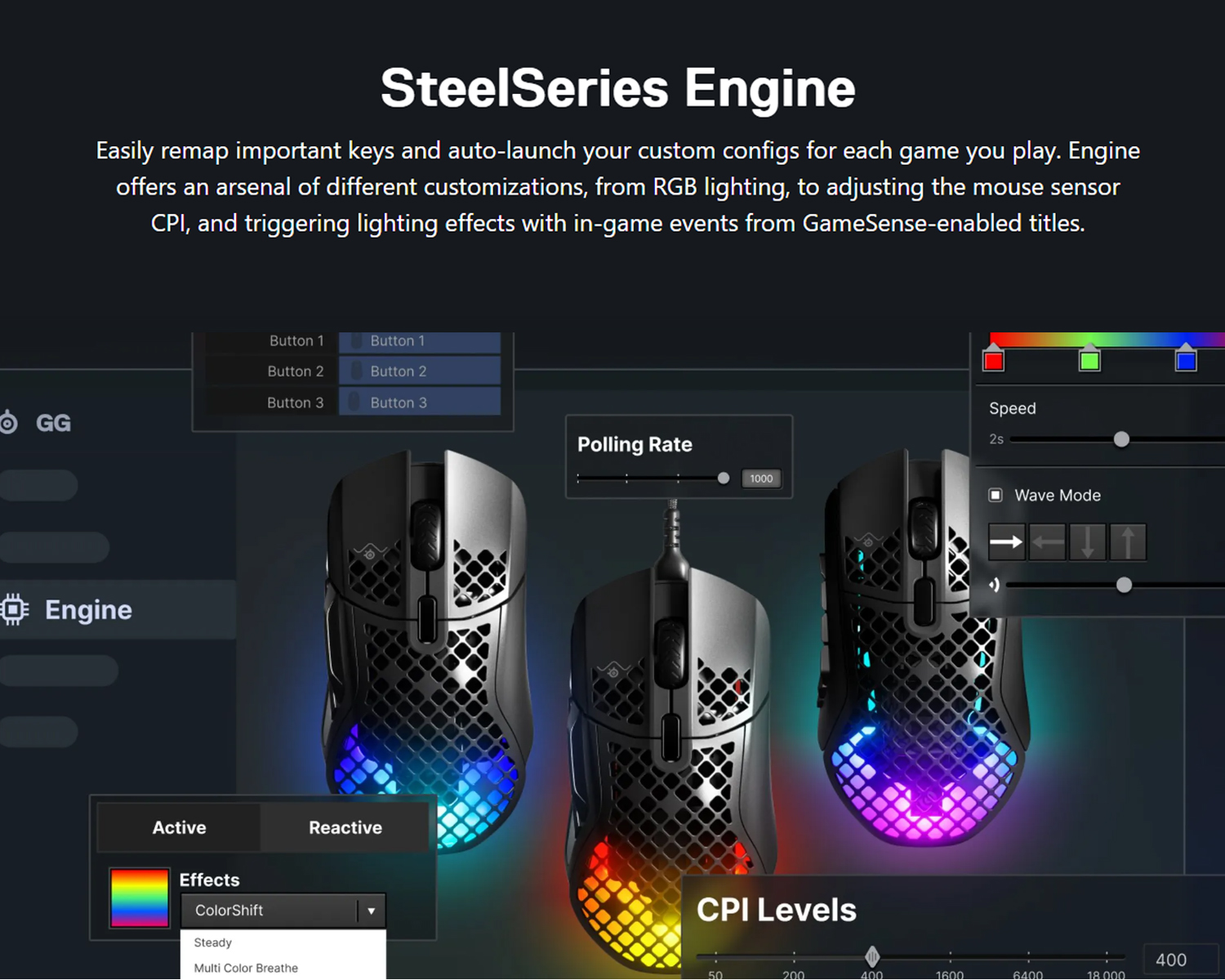 SteelSeries Aerox 5 Wired / Wireless Ultra Lightweight Super-Fast Mouse ...