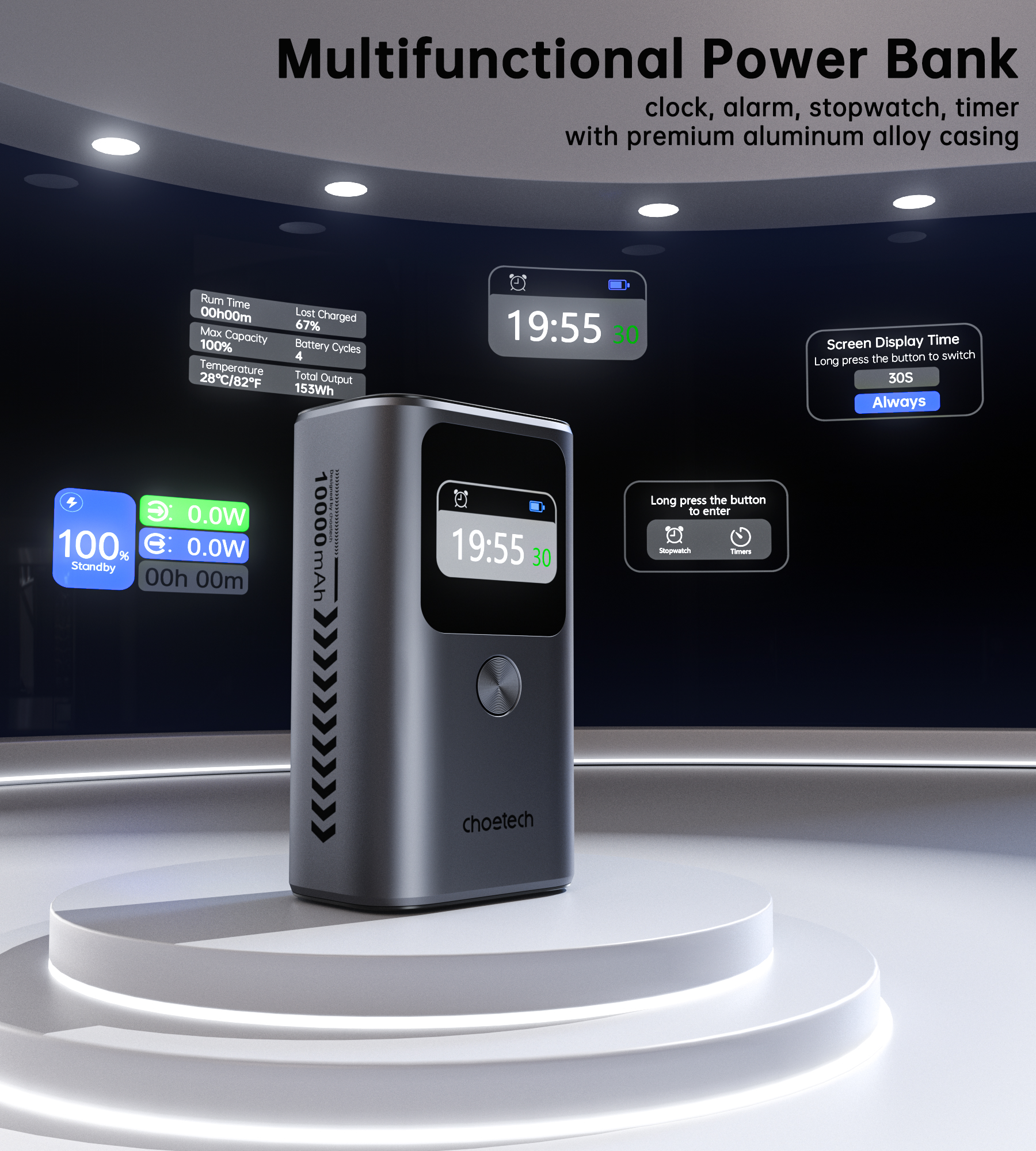 Choetech B701 B702 B670 10k/20k/27kmAh High Speed Fast Charging ...